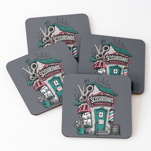 Item preview, Scissorhands Hairdressing Shop designed and sold by BrambleBox.