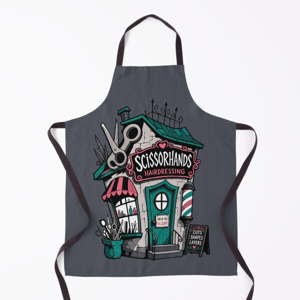 Item preview, Scissorhands Hairdressing Shop designed and sold by BrambleBox.