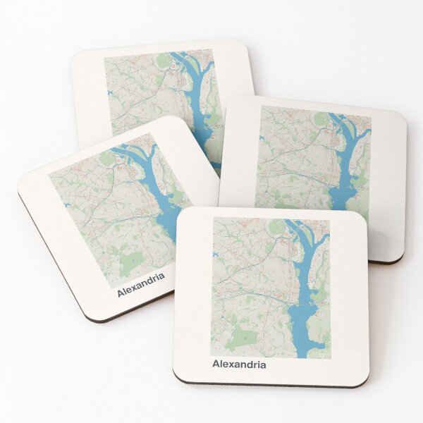 Item preview, Alexandria Minimalistic Map Art designed and sold by MapsNerd.