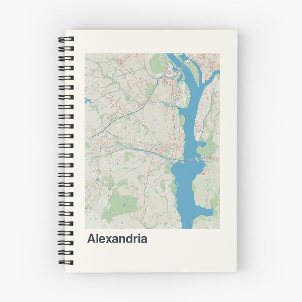Item preview, Alexandria Minimalistic Map Art designed and sold by MapsNerd.