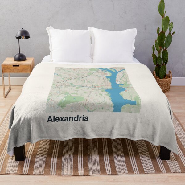 Item preview, Alexandria Minimalistic Map Art designed and sold by MapsNerd.