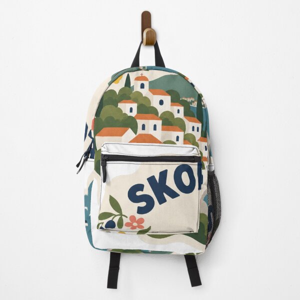 Item preview, Skopelos Greece Travel Souvenir Modern Folk Art designed and sold by VisualArtsOasis.