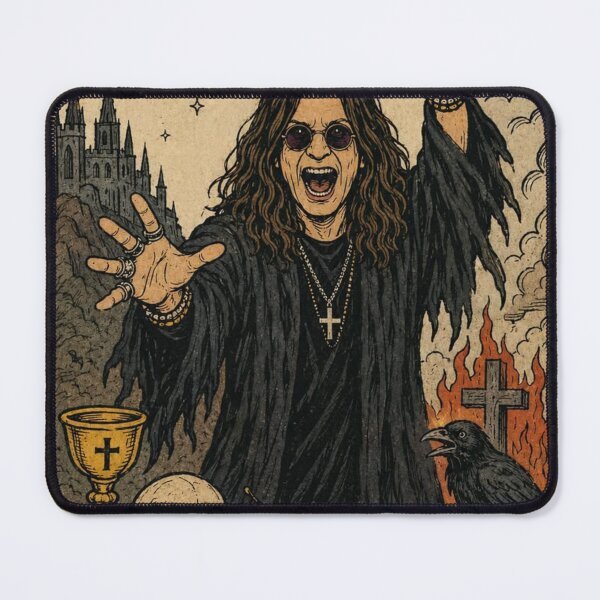 Item preview, Ozzy Osbourne Tarot Card I – Gothic Rock Art designed and sold by frantuliuss.