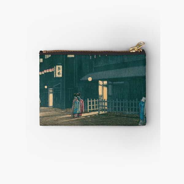 Item preview, Soemoncho Osaka at Night - Hasui Kawase Vintage Shin-hanga Japanese Woodblock Print designed and sold by vekotpu.