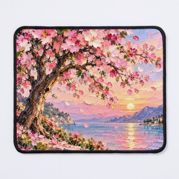 Item preview, Blossom Tree by the Lake designed and sold by DaryaArtFrance.