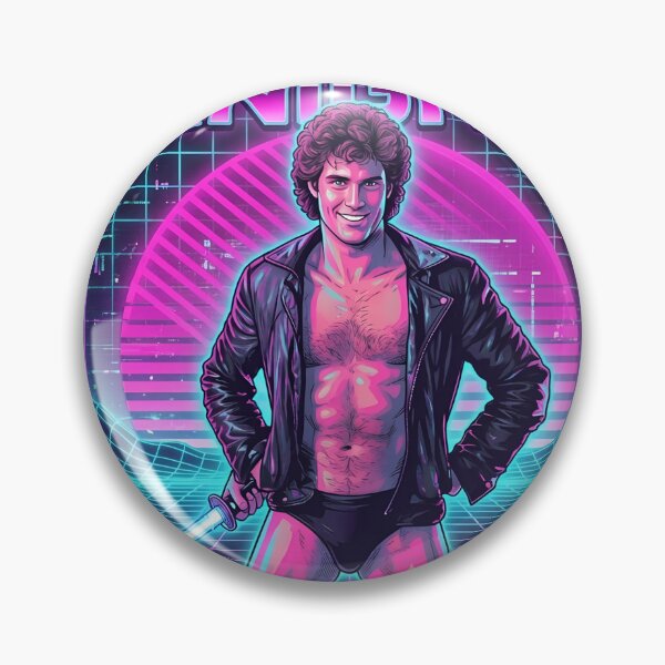 Item preview, 80s Action Star Leather Jacket Portrait-18 designed and sold by GabrielBlanc.
