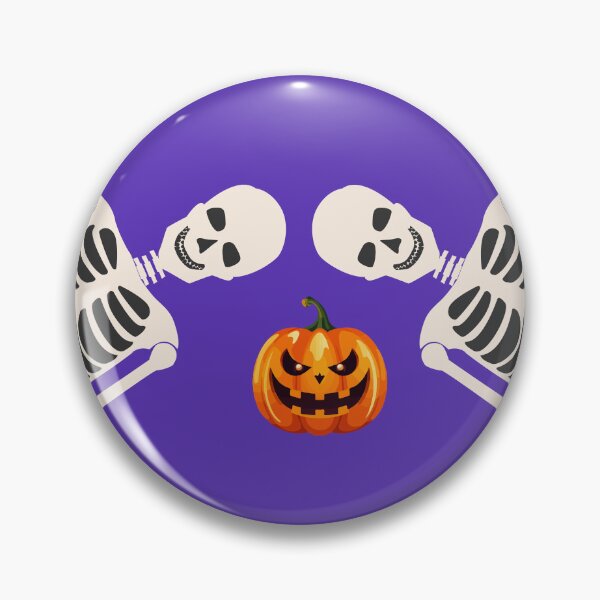 Item preview, Skeleton and Jack O Lantern Halloween Pumpkin Graphic designed and sold by SolutionsArt.