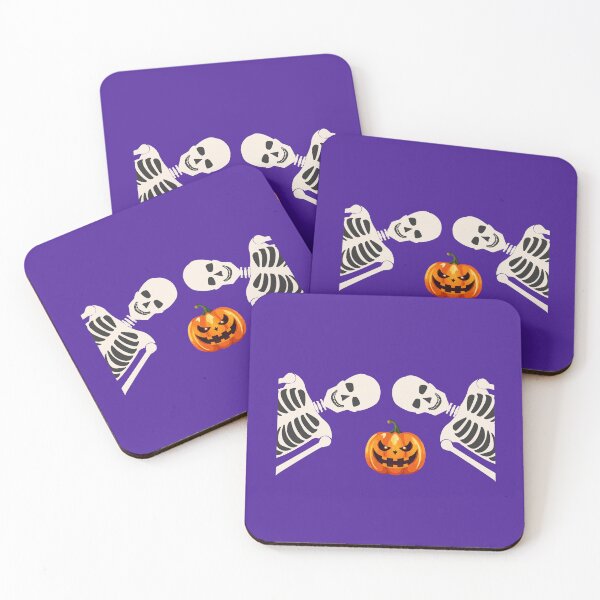 Item preview, Skeleton and Jack O Lantern Halloween Pumpkin Graphic designed and sold by SolutionsArt.
