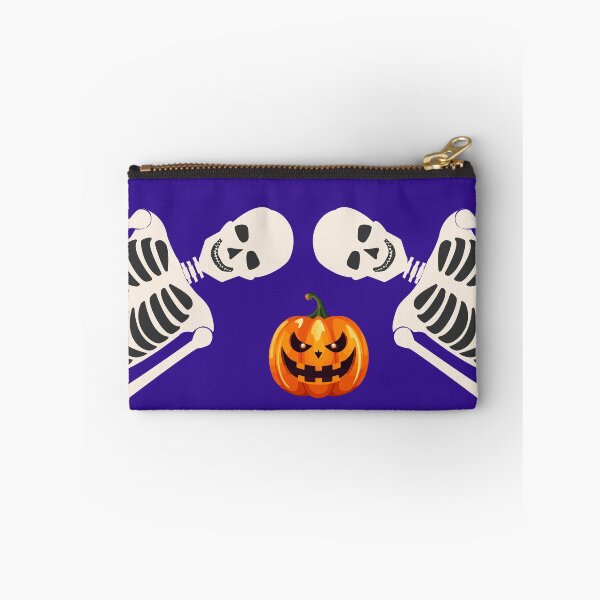 Item preview, Skeleton and Jack O Lantern Halloween Pumpkin Graphic designed and sold by SolutionsArt.