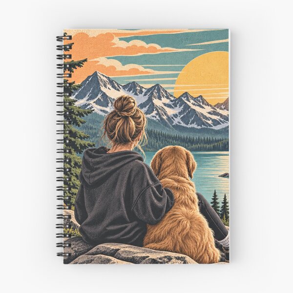 Item preview, Retro Mountain Lake Adventure designed and sold by ArtikaCreative.