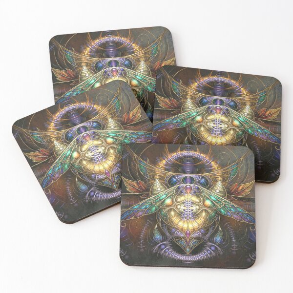 Item preview, Mystic Biomechanical Scarab Stained Glass Totem designed and sold by Frackxion.