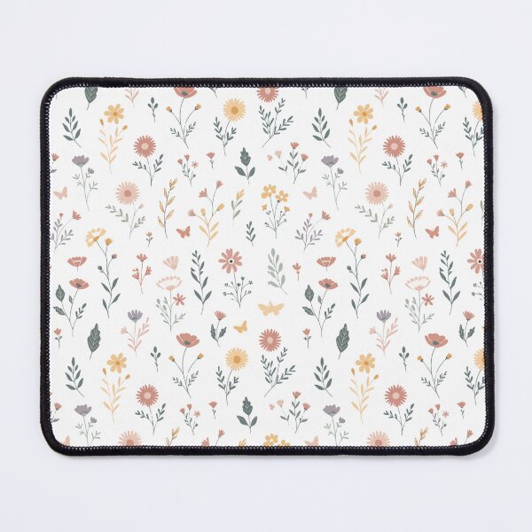 Item preview, Soft Pastel Wildflower Pattern – Delicate Botanical Floral and Butterfly Design designed and sold by Mousy17.