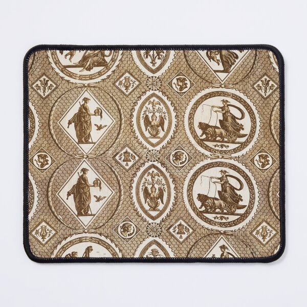 Item preview, Classy Vintage Medallion Brown Toile Pattern designed and sold by tanjica.