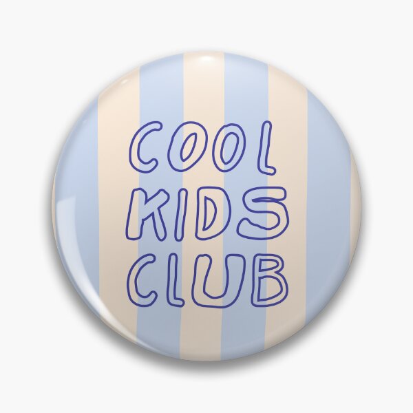 Item preview, Cool Kids Club Trendy Blue and Cream Pastel Retro Stripes designed and sold by nineFlorals.
