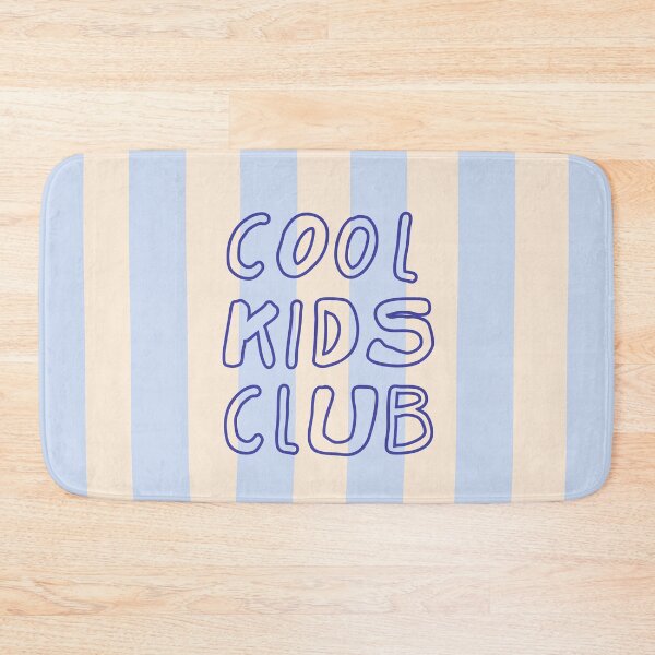 Item preview, Cool Kids Club Trendy Blue and Cream Pastel Retro Stripes designed and sold by nineFlorals.