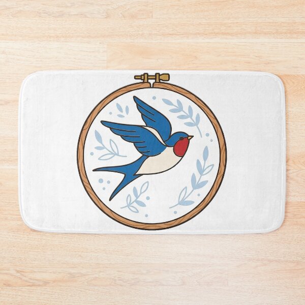 Item preview, Swallow Embroidery Hoop Enamel designed and sold by eduardoroa22.