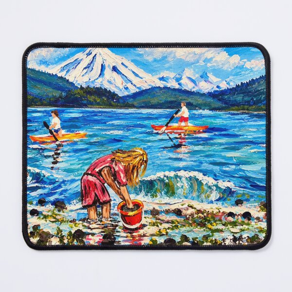 Item preview, Mt Baker from Island view beach  designed and sold by Soulfeast-Art.
