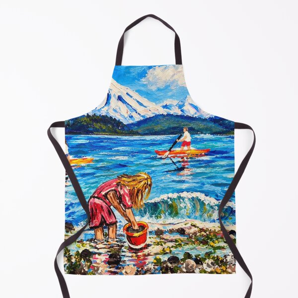 Item preview, Mt Baker from Island view beach designed and sold by Soulfeast-Art by Kathleen Busch .