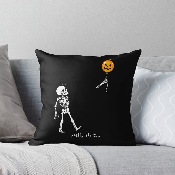 Item preview, Well Shit Skeleton Lost Balloon Pumpkin Sweatshirt | Gothic Halloween designed and sold by tshirtsmk.