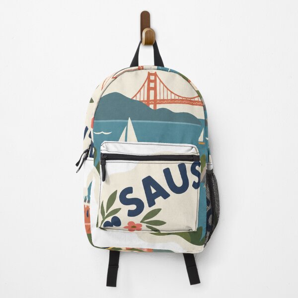 Item preview, Sausalito USA Travel Souvenir Modern Folk Art designed and sold by VisualArtsOasis.