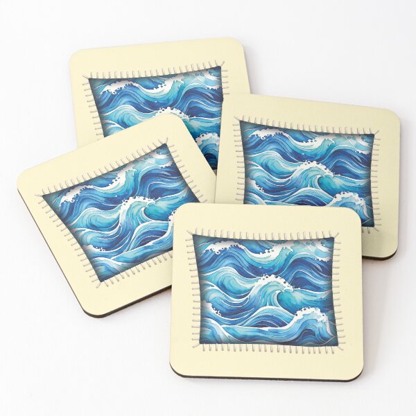 Item preview, Stitched Opening Reveals Water designed and sold by MoxisWatercolor.