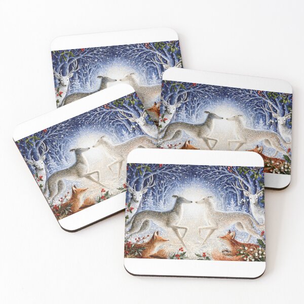 Item preview, Christmas Legends - The Winter Hunt Tapestry (Millefleurs) designed and sold by aghnadarragh.
