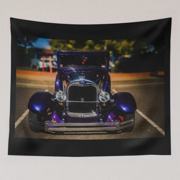 Item preview, Vintage Purple Classic Car designed and sold by Twisted Light Images.
