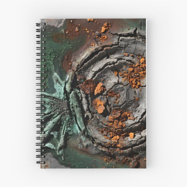 Item preview, Rust Green Concentric Mineral Texture designed and sold by ArtlightStudio.