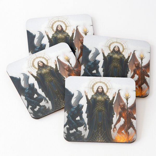 Item preview, Divine Woman Surrounded By Demonic Figures designed and sold by PandaTShirtShop.