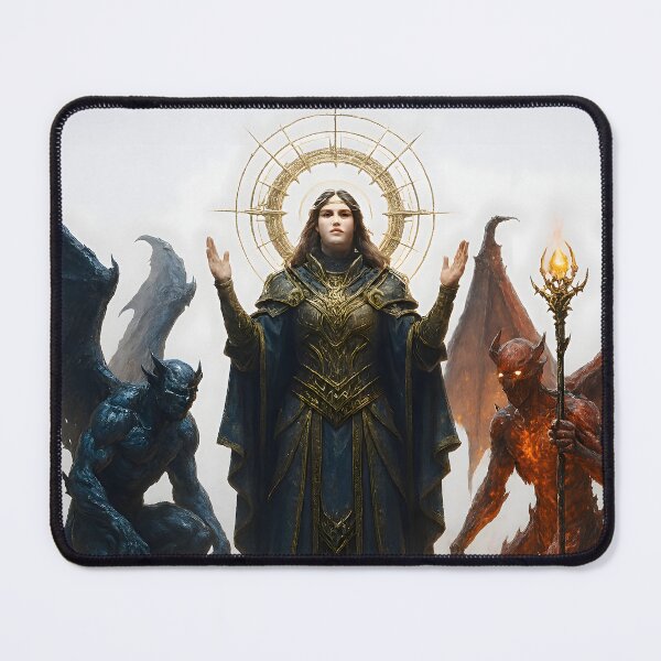 Item preview, Divine Woman Surrounded By Demonic Figures designed and sold by PandaTShirtShop.