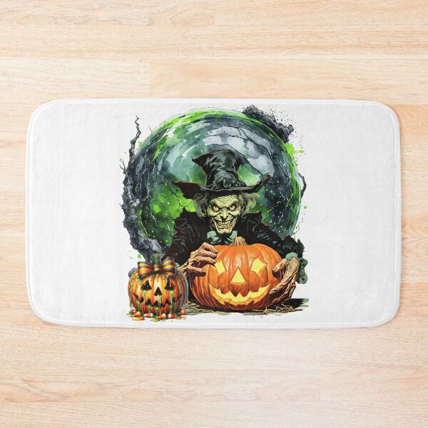 Item preview, Halloween Warlock Holding a Glowing Jack-o'-Lantern designed and sold by Szpaku desart .