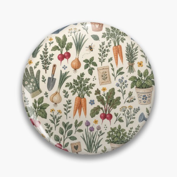 Item preview, Cottage Garden Gardening Seamless Pattern designed and sold by divifillius.