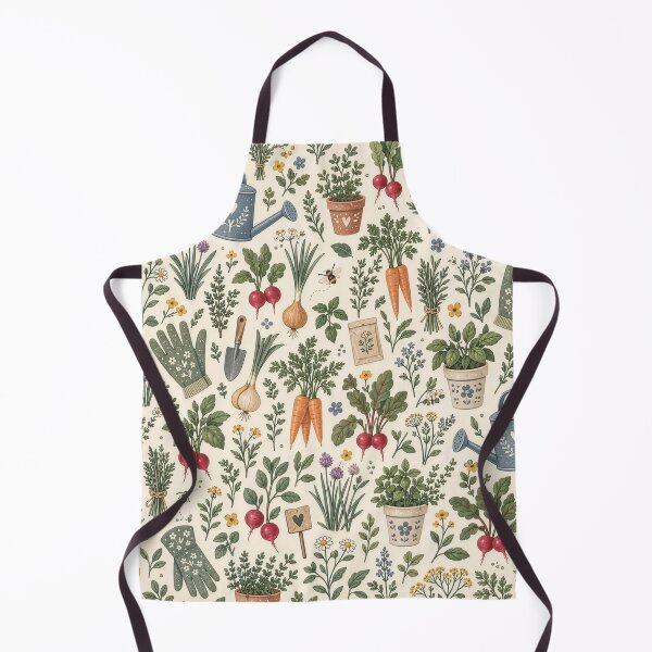 Item preview, Cottage Garden Gardening Seamless Pattern designed and sold by divifillius.