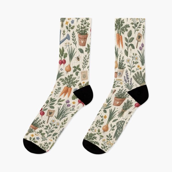 Item preview, Cottage Garden Gardening Seamless Pattern designed and sold by divifillius.
