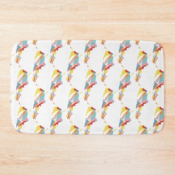 Item preview, Blue & Multicolour Shard Argentina Map - Colourful Provinces Line Art designed and sold by iampaulmorris.