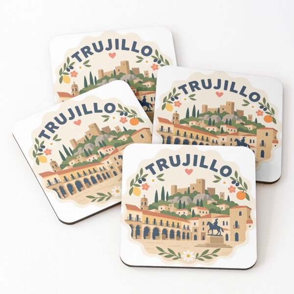 Item preview, Trujillo Spain Travel Souvenir Modern Folk Art designed and sold by VisualArtsOasis.