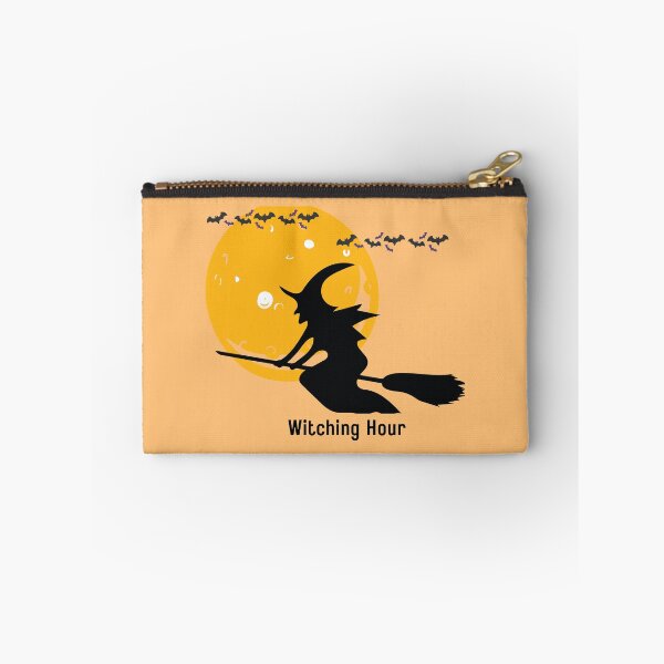 Item preview, Witching Hour Flying Witch Halloween Moon Silhouette designed and sold by ArtisanPrintHk.