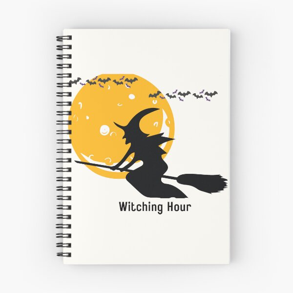 Item preview, Witching Hour Flying Witch Halloween Moon Silhouette designed and sold by ArtisanPrintHk.