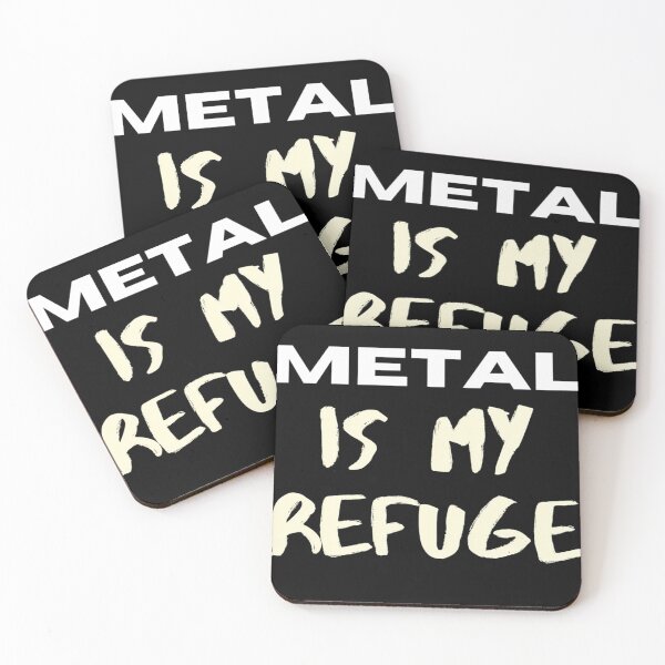 Item preview, HEAVY METAL IS MY REFUGE designed and sold by CosmicKabuki.