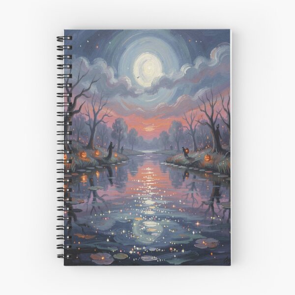 Item preview, Painterly Halloween Moonlight River   designed and sold by FotoworldEdel.