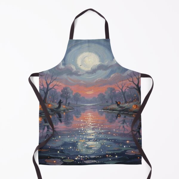 Item preview, Painterly Halloween Moonlight River   designed and sold by FotoworldEdel.