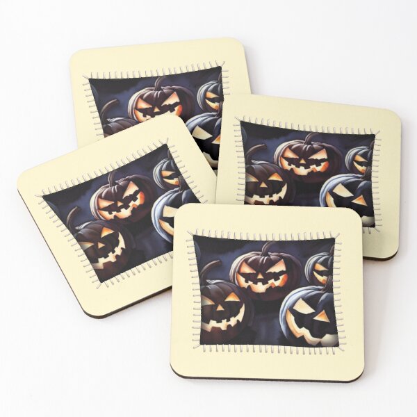Item preview, Stitched Opening Reveals Halloween Pumpkins designed and sold by MoxisWatercolor.