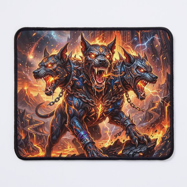 Item preview, Cerberus - Three-Headed Hellhound of Hades Art designed and sold by Lucid Dream Pixel.