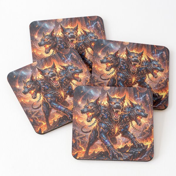 Item preview, Cerberus - Three-Headed Hellhound of Hades Art designed and sold by Lucid Dream Pixel.