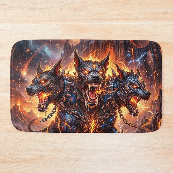 Item preview, Cerberus - Three-Headed Hellhound of Hades Art designed and sold by Lucid Dream Pixel.