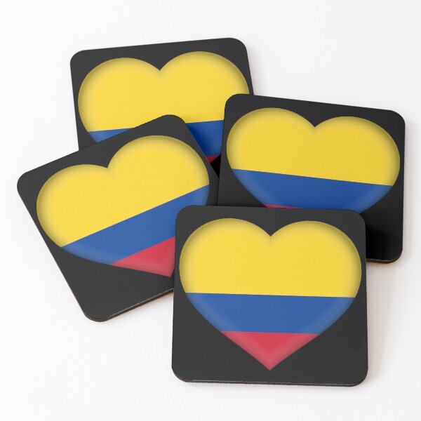 Item preview, Colombian Flag Heart 3D Colombia Love Gift Design designed and sold by yazdogs.