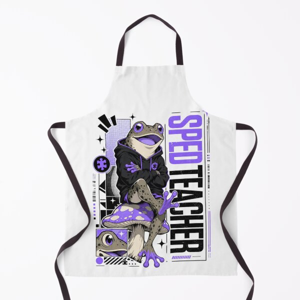 Item preview, PED Teacher Frog Mushroom Graphic Poster T-Shirt | Funny Special Education Toad Inclusion Teacher Purple Gift designed and sold by illeN-Art-World.
