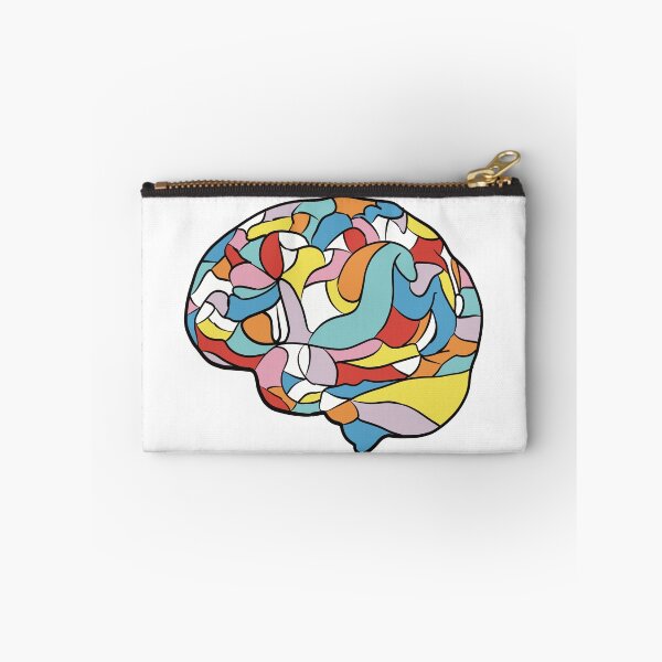 Item preview, Red & Blue Brain - Abstract Anatomy Mosaic Art designed and sold by iampaulmorris.