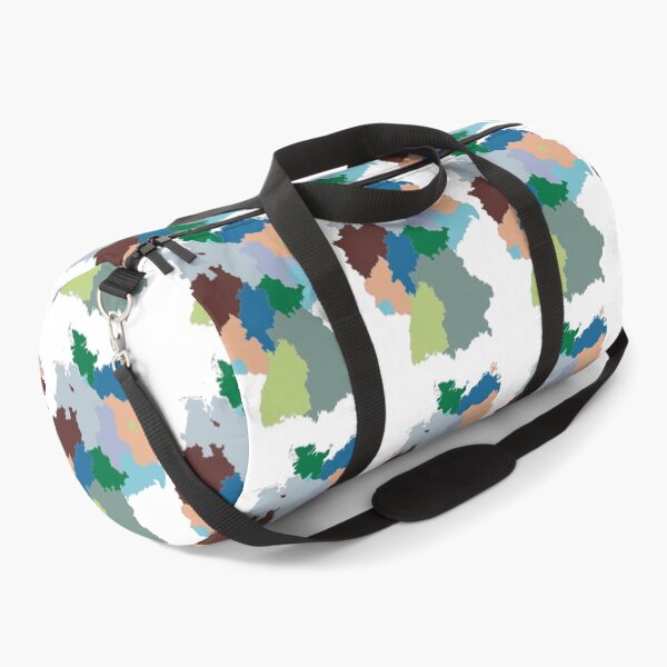 Item preview, Teal & Brown Germany Map - Colourful States Line Art designed and sold by iampaulmorris.
