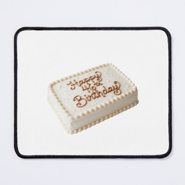 Item preview, Happy 46th birthday 46 cute adorable cake party vanilla white kawaii designed and sold by CheeseBlueprint.